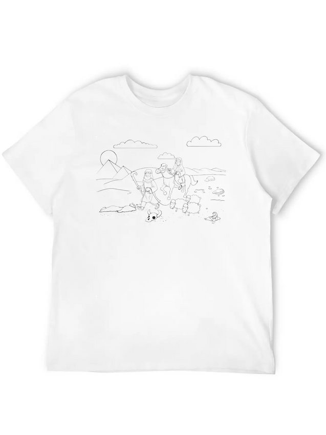 03 Genesis 12:1020 01 Lightweight Cotton T-Shirt – Daily Comfort Graphic Shirt