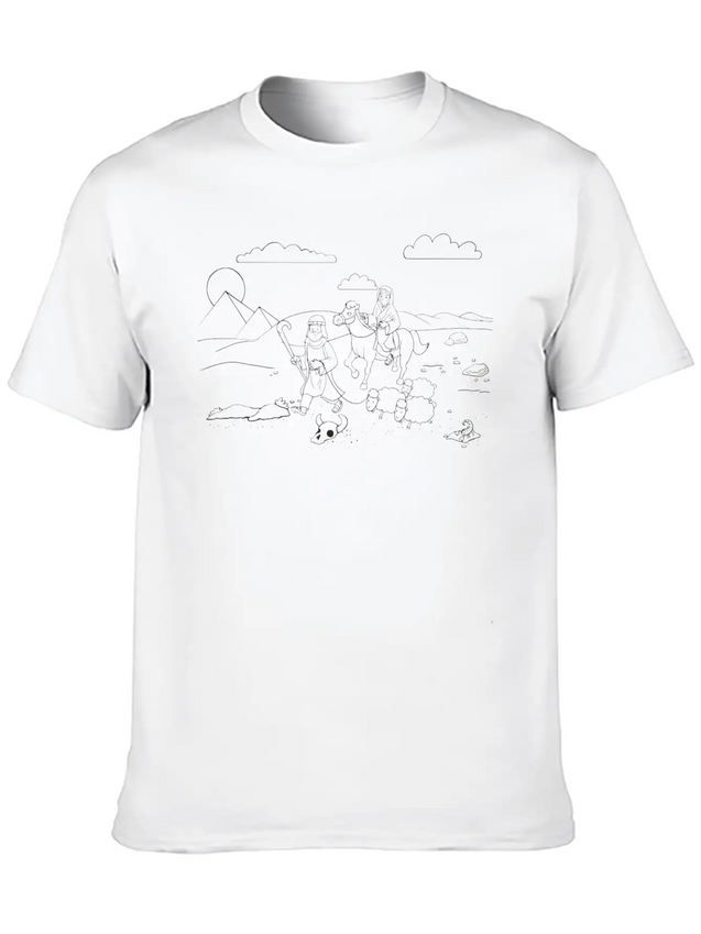 03 Genesis 12:1020 01 Lightweight Cotton T-Shirt – Daily Comfort Graphic Shirt