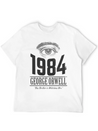 1984 Cover Tribute Lightly Distressed Lightweight Cotton T-Shirt – Daily Comfort Graphic Shirt
