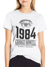 1984 Cover Tribute Lightly Distressed Lightweight Cotton T-Shirt – Daily Comfort Graphic Shirt