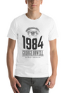 1984 Cover Tribute Lightly Distressed Lightweight Cotton T-Shirt – Daily Comfort Graphic Shirt