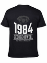 1984 Cover Tribute Lightly Distressed Lightweight Cotton T-Shirt – Daily Comfort Graphic Shirt