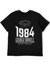 1984 Cover Tribute Lightly Distressed Lightweight Cotton T-Shirt – Daily Comfort Graphic Shirt