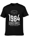 1984 Cover Tribute Lightly Distressed Lightweight Cotton T-Shirt – Daily Comfort Graphic Shirt