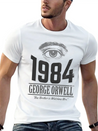 1984 Cover Tribute Lightly Distressed Lightweight Cotton T-Shirt – Daily Comfort Graphic Shirt