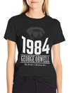 1984 Cover Tribute Lightly Distressed Lightweight Cotton T-Shirt – Daily Comfort Graphic Shirt