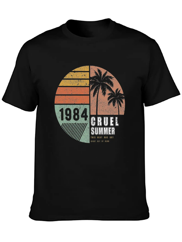 1984 Cruel Summer This Heat Has Got Right Out Lightweight Cotton T-Shirt – Daily Comfort Graphic Shirt