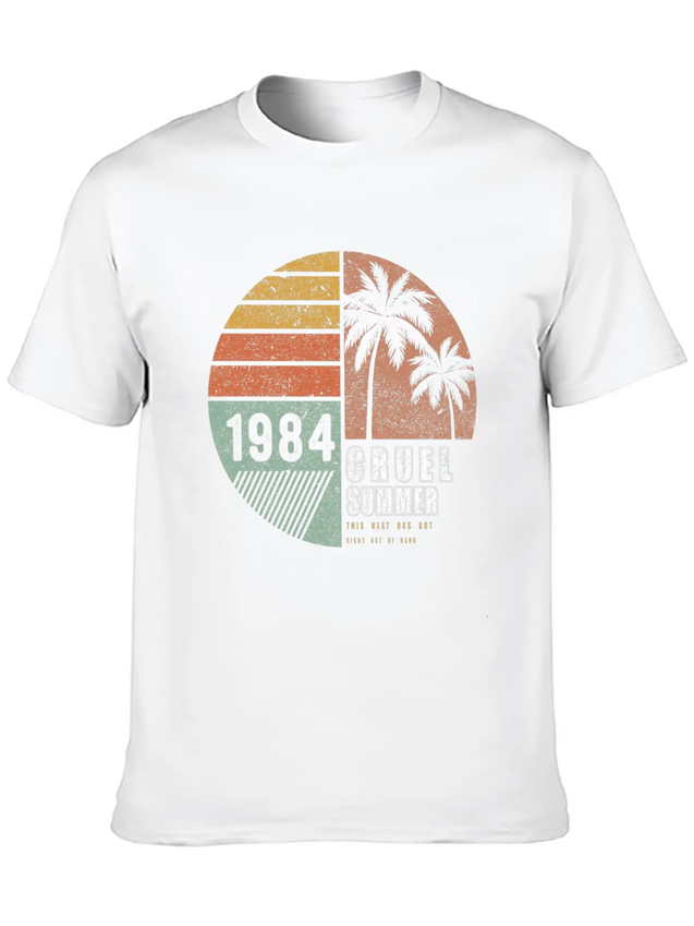 1984 Cruel Summer This Heat Has Got Right Out Lightweight Cotton T-Shirt – Daily Comfort Graphic Shirt