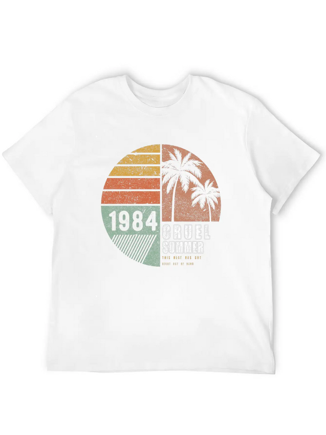 1984 Cruel Summer This Heat Has Got Right Out Lightweight Cotton T-Shirt – Daily Comfort Graphic Shirt