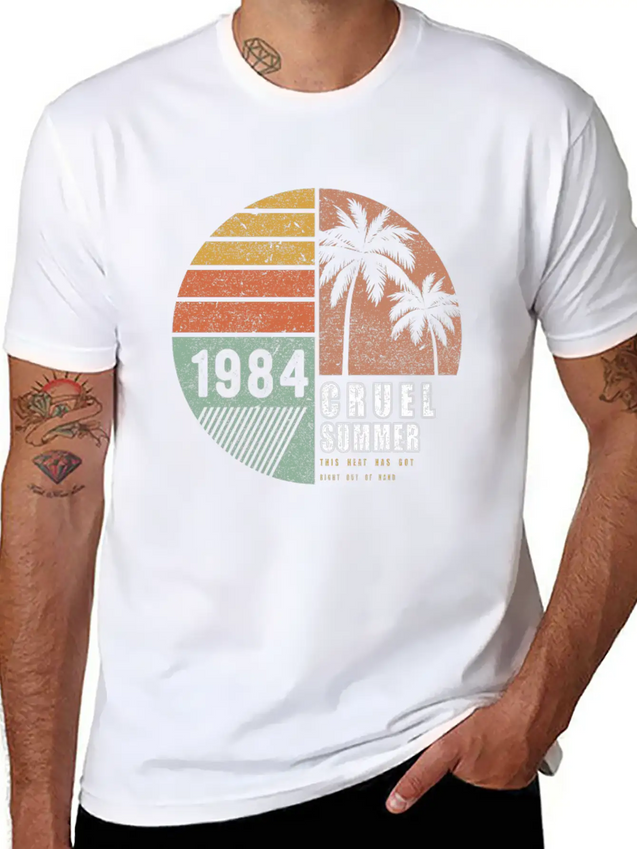 1984 Cruel Summer This Heat Has Got Right Out Lightweight Cotton T-Shirt – Daily Comfort Graphic Shirt