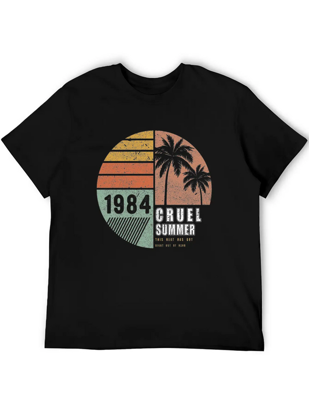 1984 Cruel Summer This Heat Has Got Right Out Lightweight Cotton T-Shirt – Daily Comfort Graphic Shirt