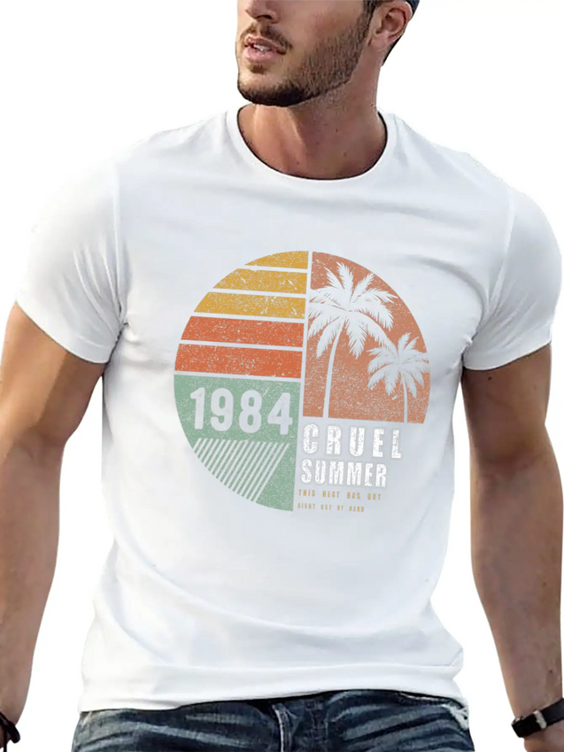 1984 Cruel Summer This Heat Has Got Right Out Lightweight Cotton T-Shirt – Daily Comfort Graphic Shirt