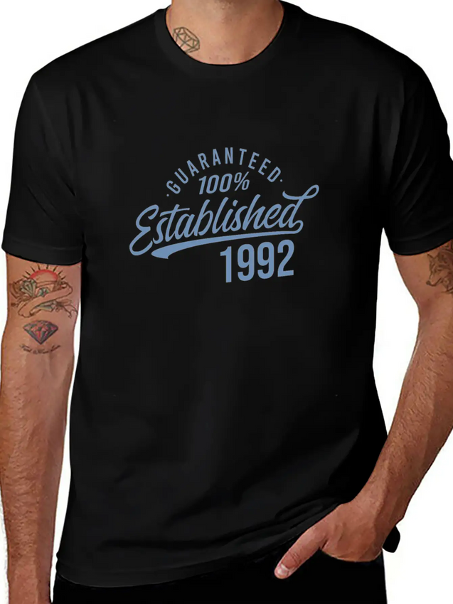 30th Birthday Gifts Vintage 1992 Modern Lightweight Cotton T-Shirt – Daily Comfort Graphic Shirt