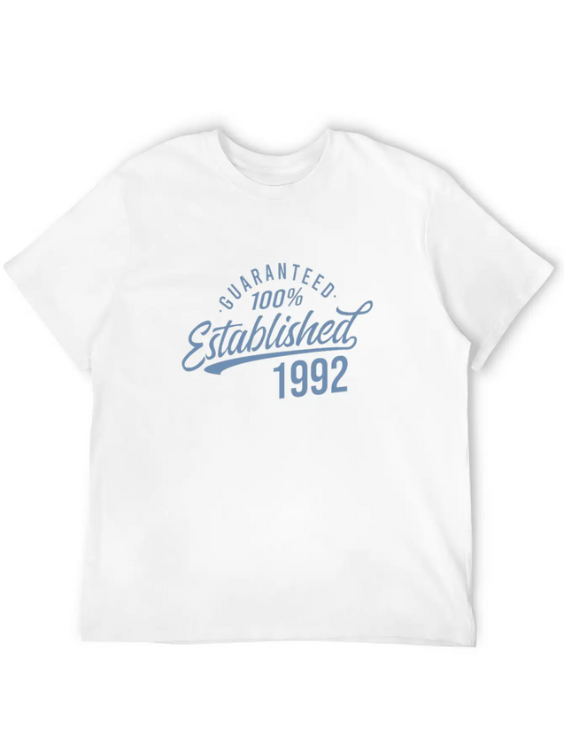 30th Birthday Gifts Vintage 1992 Modern Lightweight Cotton T-Shirt – Daily Comfort Graphic Shirt