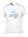 30th Birthday Gifts Vintage 1992 Modern Lightweight Cotton T-Shirt – Daily Comfort Graphic Shirt