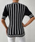 Striped Round Neck Half Sleeve Knit Top