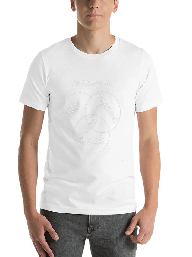 42 Forty-two The Answer Of Everything Life Gift Lightweight Cotton T-Shirt – Daily Comfort Graphic Shirt