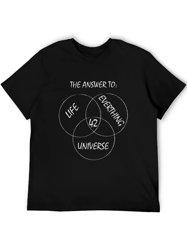 42 Forty-two The Answer Of Everything Life Gift Lightweight Cotton T-Shirt – Daily Comfort Graphic Shirt