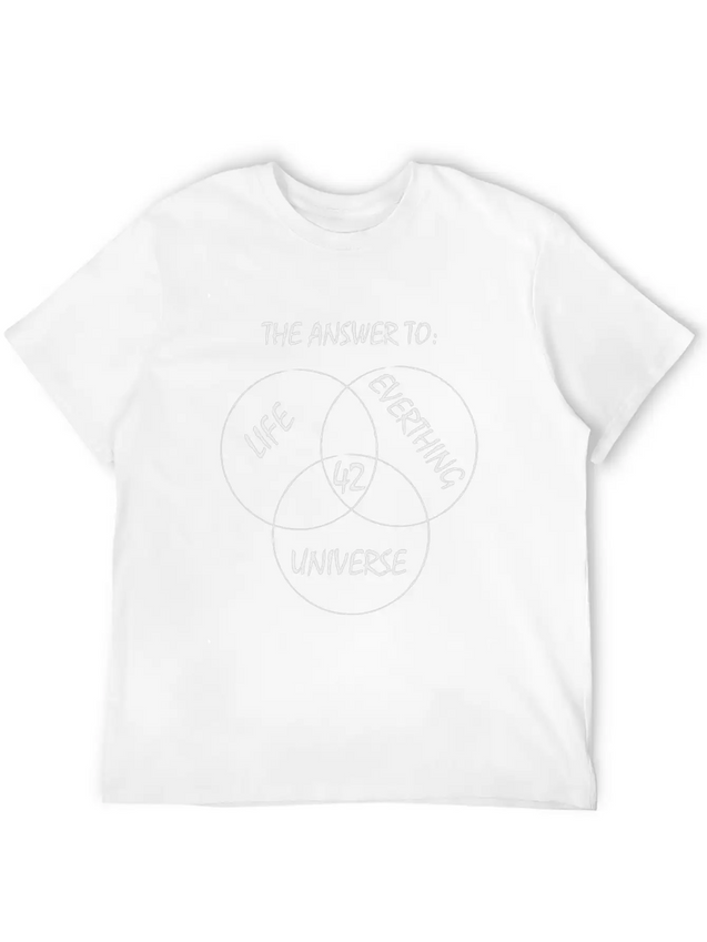 42 Forty-two The Answer Of Everything Life Gift Lightweight Cotton T-Shirt – Daily Comfort Graphic Shirt