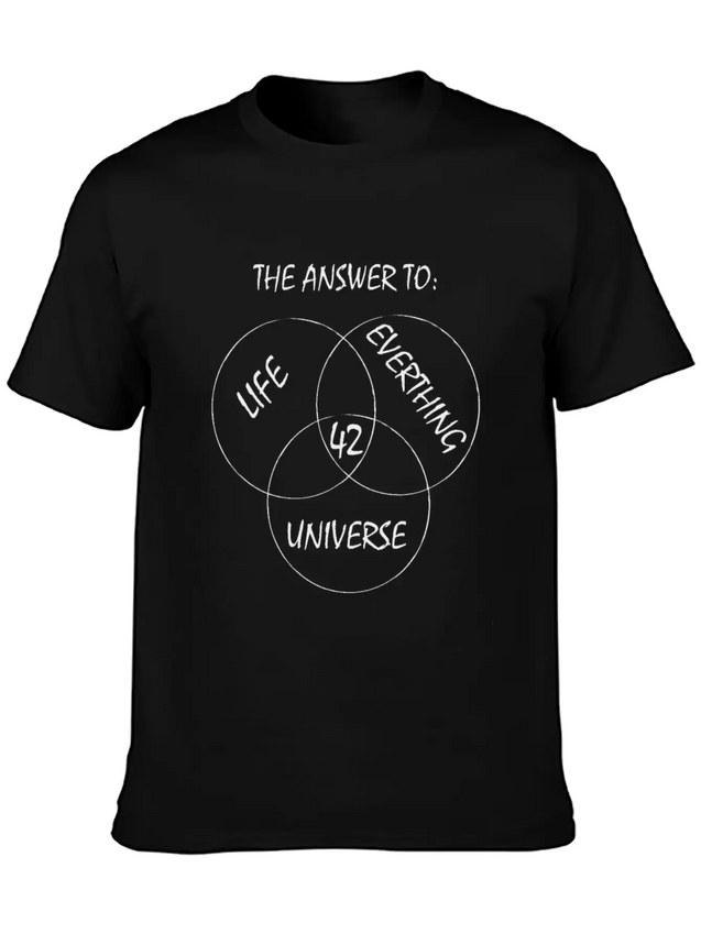 42 Forty-two The Answer Of Everything Life Gift Lightweight Cotton T-Shirt – Daily Comfort Graphic Shirt