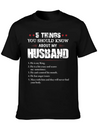 5 Things You Should Know About My Husband Lightweight Cotton T-Shirt – Daily Comfort Graphic Shirt