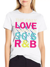90s RnB Nineties Funny 90's R B Love Lightweight Cotton T-Shirt – Daily Comfort Graphic Shirt