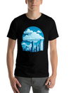 A Cityscape Made Of Clouds. Lightweight Cotton T-Shirt – Daily Comfort Graphic Shirt