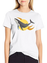 A Distinctive Whale With A Modern Design Lightweight Cotton T-Shirt – Daily Comfort Graphic Shirt