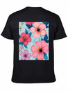 A Vibrant And Modern Graphic Floral Design Feat Lightweight Cotton T-Shirt – Daily Comfort Graphic Shirt