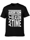 Abortion Any Time Any Reason Defend Roe V Wade Pro Lightweight Cotton T-Shirt – Daily Comfort Graphic Shirt