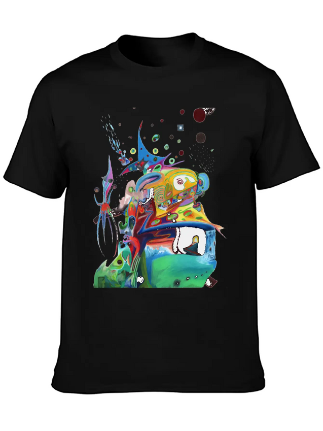 Abstract Duel Reason Lightweight Cotton T-Shirt – Daily Comfort Graphic Shirt