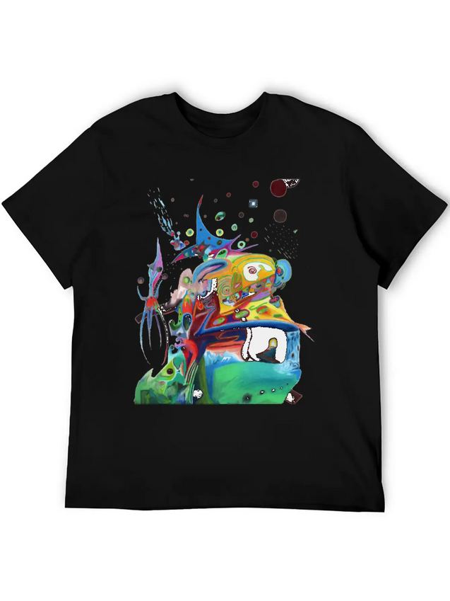 Abstract Duel Reason Lightweight Cotton T-Shirt – Daily Comfort Graphic Shirt