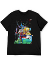 Abstract Duel Reason Lightweight Cotton T-Shirt – Daily Comfort Graphic Shirt