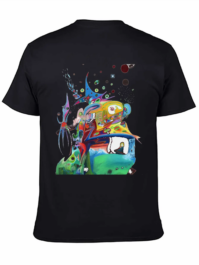 Abstract Duel Reason Lightweight Cotton T-Shirt – Daily Comfort Graphic Shirt