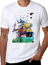 Abstract Duel Reason Lightweight Cotton T-Shirt – Daily Comfort Graphic Shirt