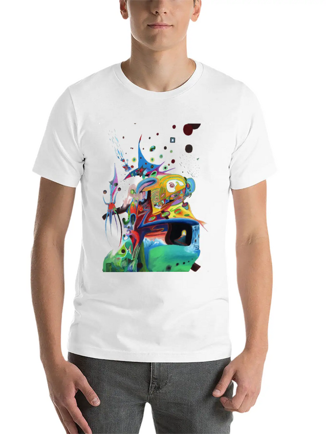 Abstract Duel Reason Lightweight Cotton T-Shirt – Daily Comfort Graphic Shirt