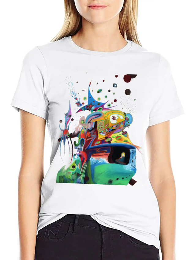 Abstract Duel Reason Lightweight Cotton T-Shirt – Daily Comfort Graphic Shirt