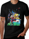 Abstract Duel Reason Lightweight Cotton T-Shirt – Daily Comfort Graphic Shirt