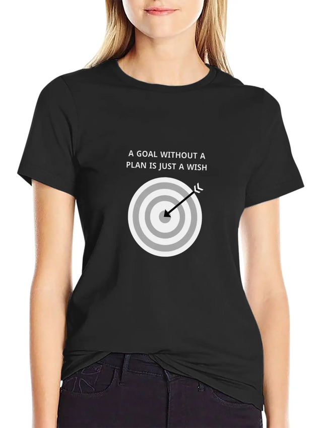 Achıeve The Goal Lightweight Cotton T-Shirt – Daily Comfort Graphic Shirt