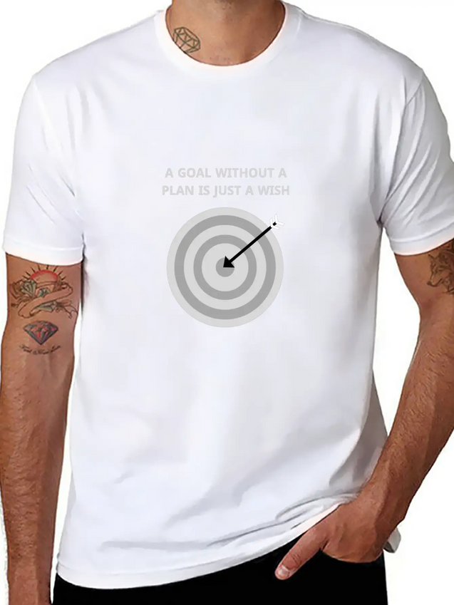 Achıeve The Goal Lightweight Cotton T-Shirt – Daily Comfort Graphic Shirt