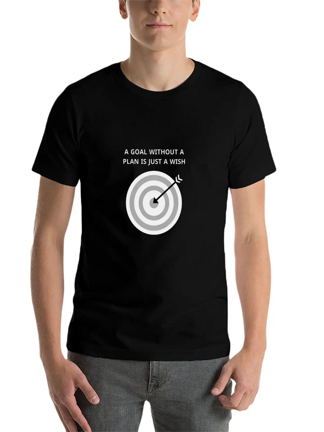 Achıeve The Goal Lightweight Cotton T-Shirt – Daily Comfort Graphic Shirt