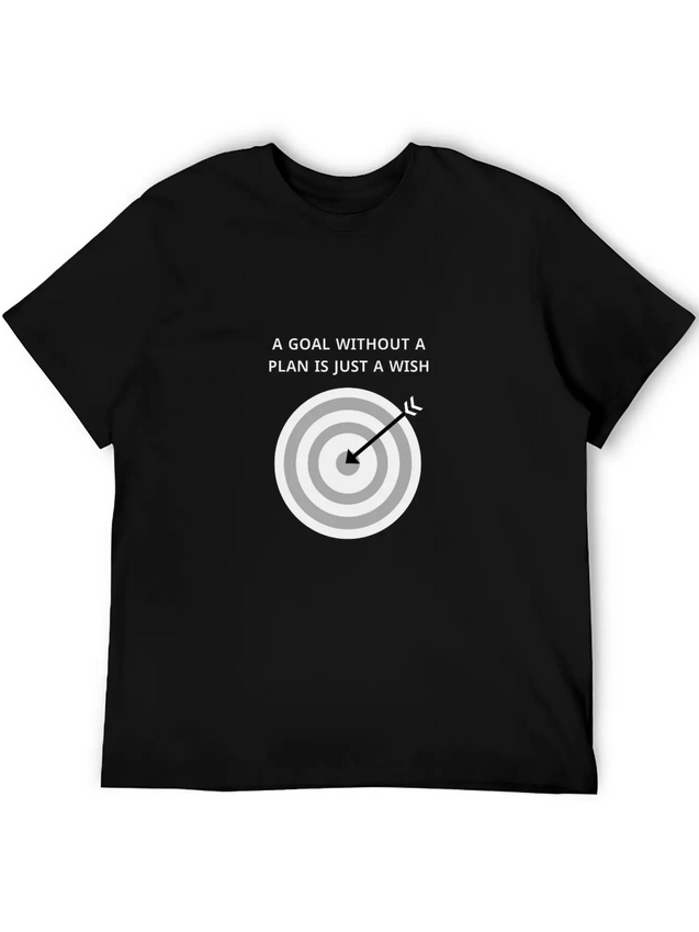 Achıeve The Goal Lightweight Cotton T-Shirt – Daily Comfort Graphic Shirt