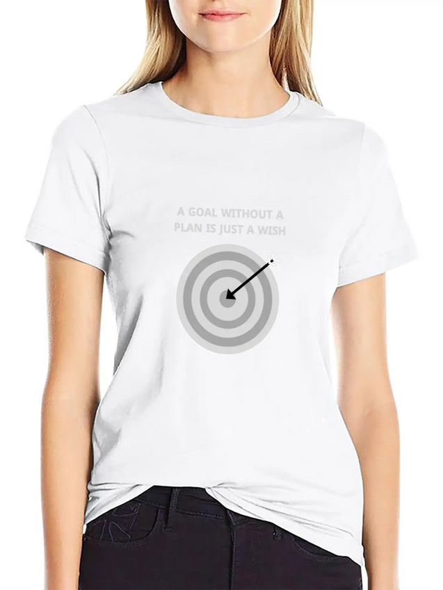 Achıeve The Goal Lightweight Cotton T-Shirt – Daily Comfort Graphic Shirt
