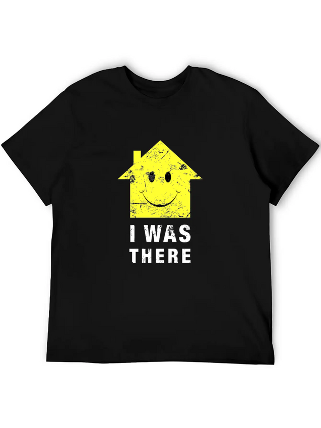 Acid House. I Was There 80s Techno Lightweight Cotton T-Shirt – Daily Comfort Graphic Shirt
