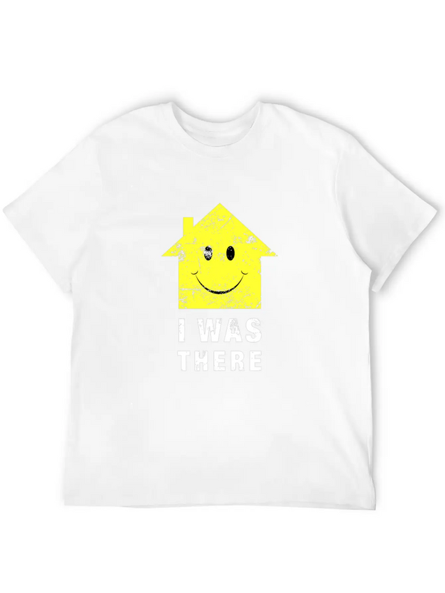 Acid House. I Was There 80s Techno Lightweight Cotton T-Shirt – Daily Comfort Graphic Shirt