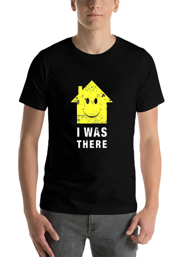 Acid House. I Was There 80s Techno Lightweight Cotton T-Shirt – Daily Comfort Graphic Shirt