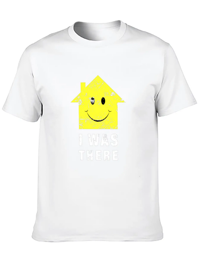 Acid House. I Was There 80s Techno Lightweight Cotton T-Shirt – Daily Comfort Graphic Shirt