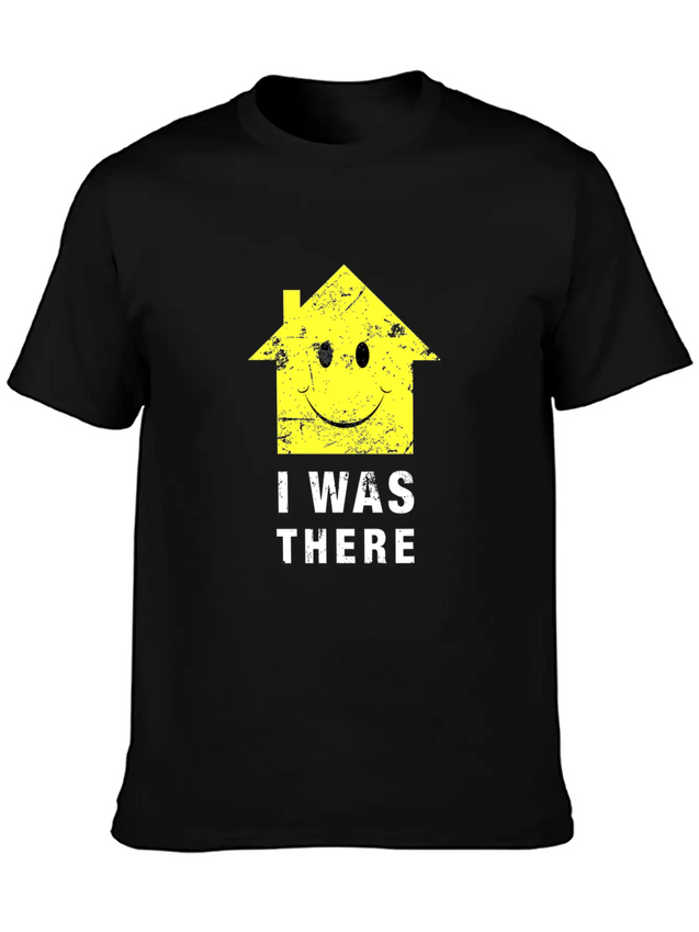 Acid House. I Was There 80s Techno Lightweight Cotton T-Shirt – Daily Comfort Graphic Shirt
