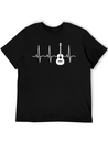 Acoustic Guitar Heartbea Guitar Musician Christmas Lightweight Cotton T-Shirt – Daily Comfort Graphic Shirt