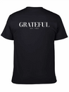 Add To Cart Grateful Letter Lightweight Cotton T-Shirt – Daily Comfort Graphic Shirt